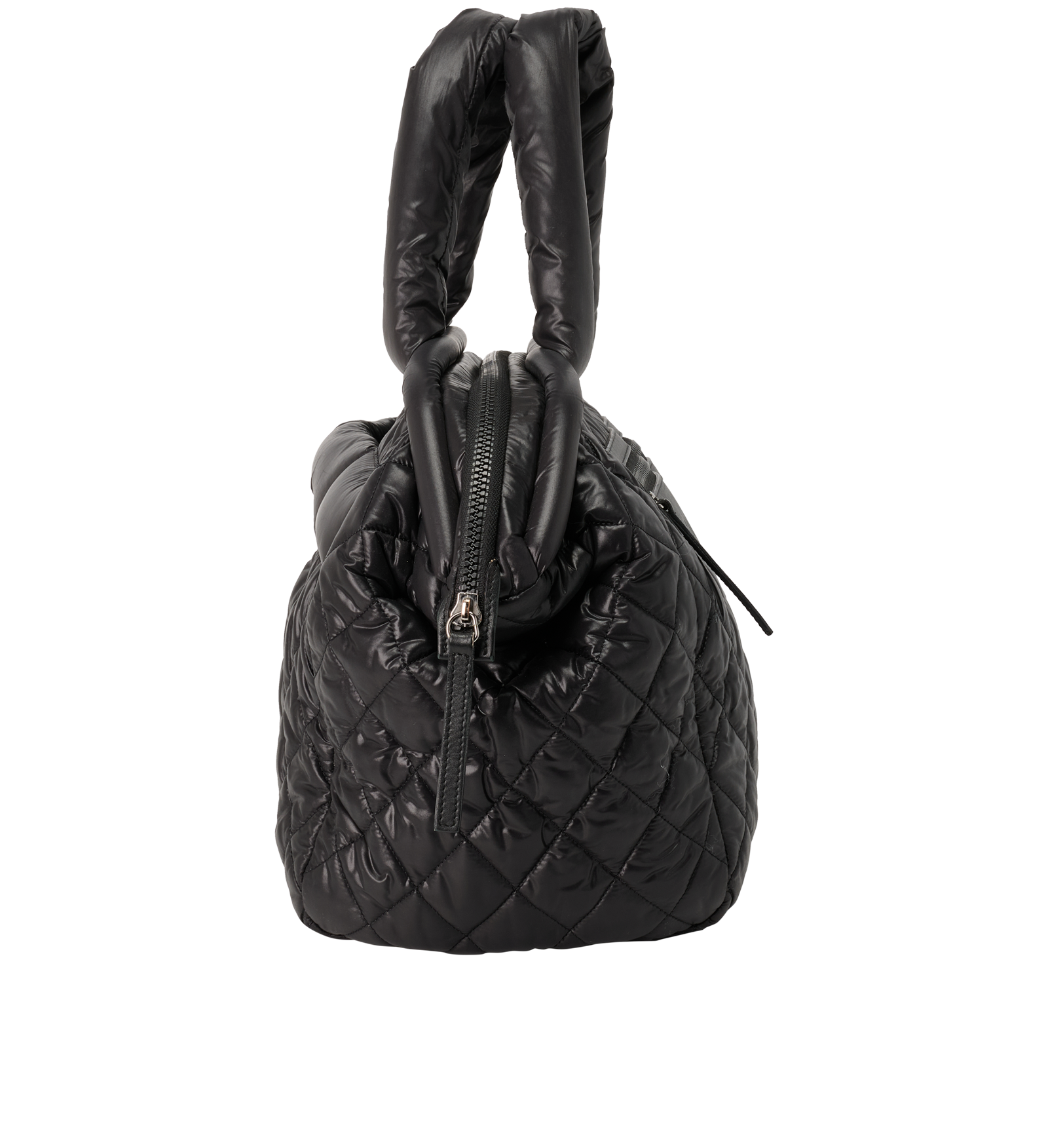 Coco Cocoon Tote, &pound;1,300, Handbags, Black, Nylon, Side view